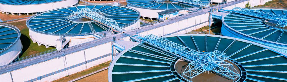 A water filtration plant