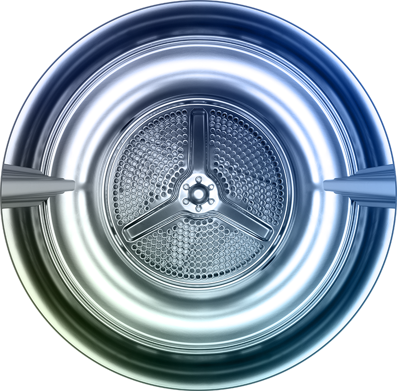 Inside of an industrial clothes dryer