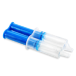 Plastic applicator with thermoset
