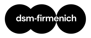 dsm-firmenich logo of three black concentric circles with dsm-firmenich written in white inside the circles