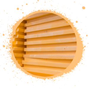 orange tiles stacked on top of each other
