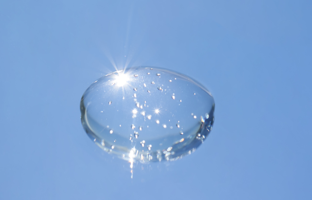 water droplet of a serum